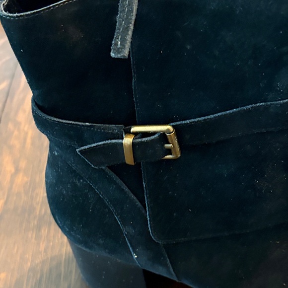 LAUREN for Ralph Lauren Black Suede Ankle Booties - Picture 11 of 11